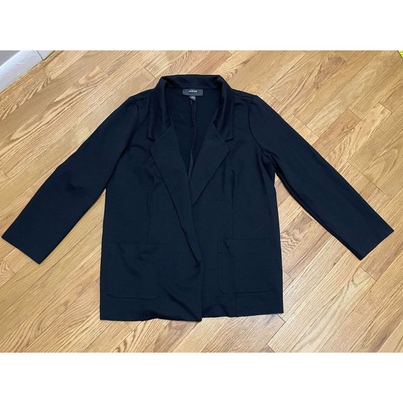 Alfani Women's Black Long Open Collared Blazer, Cardigan, Size XL - Picture 1 of 7